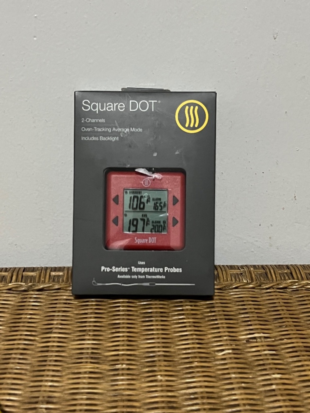 ThermoWorks Square DOT.   2-channel professional digital alarm thermometer.